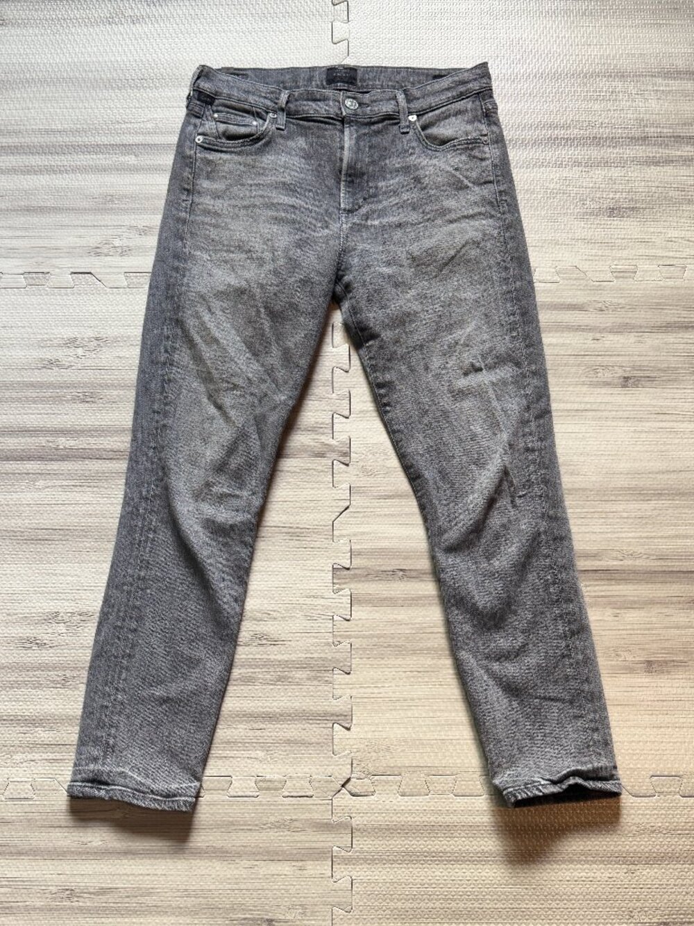 Citizens of Humanity Women's Gray Rocket Mid Rise Skinny Jeans